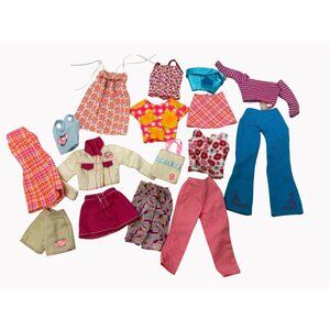 Vintage Barbie Doll Clothes Lot Genuine Mattel Outfits & Accessories Mixed Style